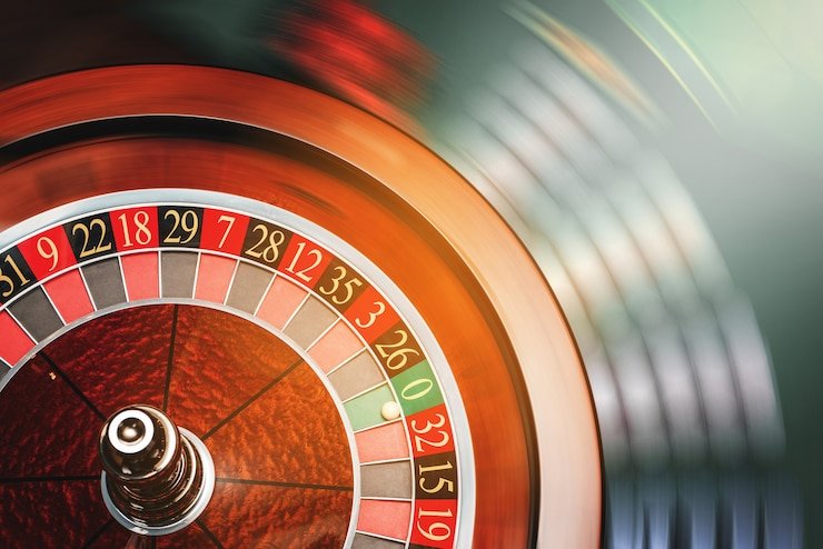 Interactive live game show studio with colorful wheel and professional host on bat222 platform